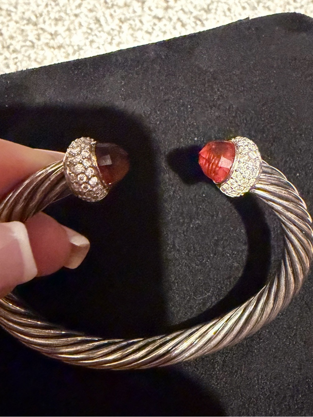 Authentic David Yurman candy citrine and diamond cuff